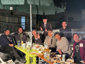BBQの様子